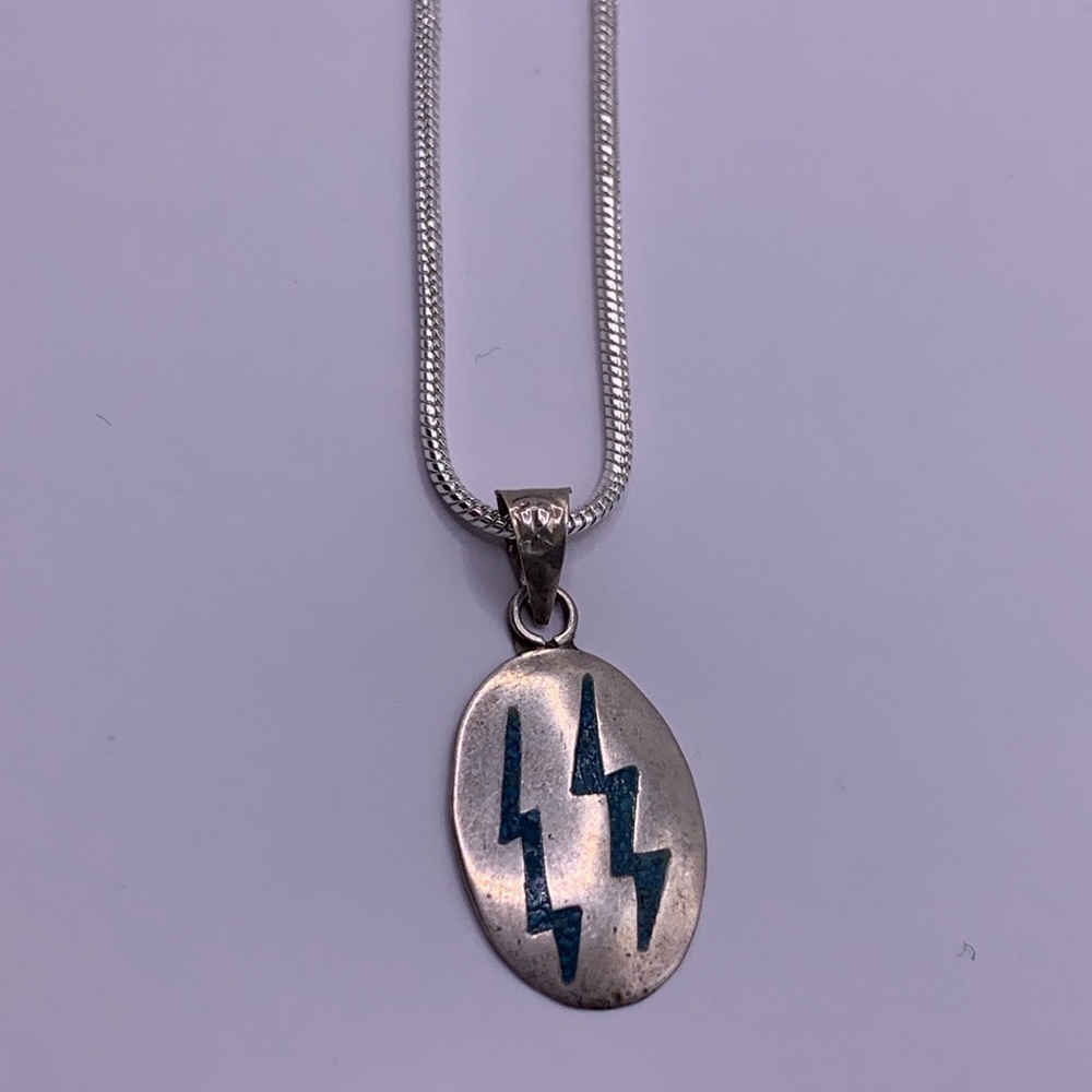 Sometimes Lightning Strikes Twice Southwestern Pendant